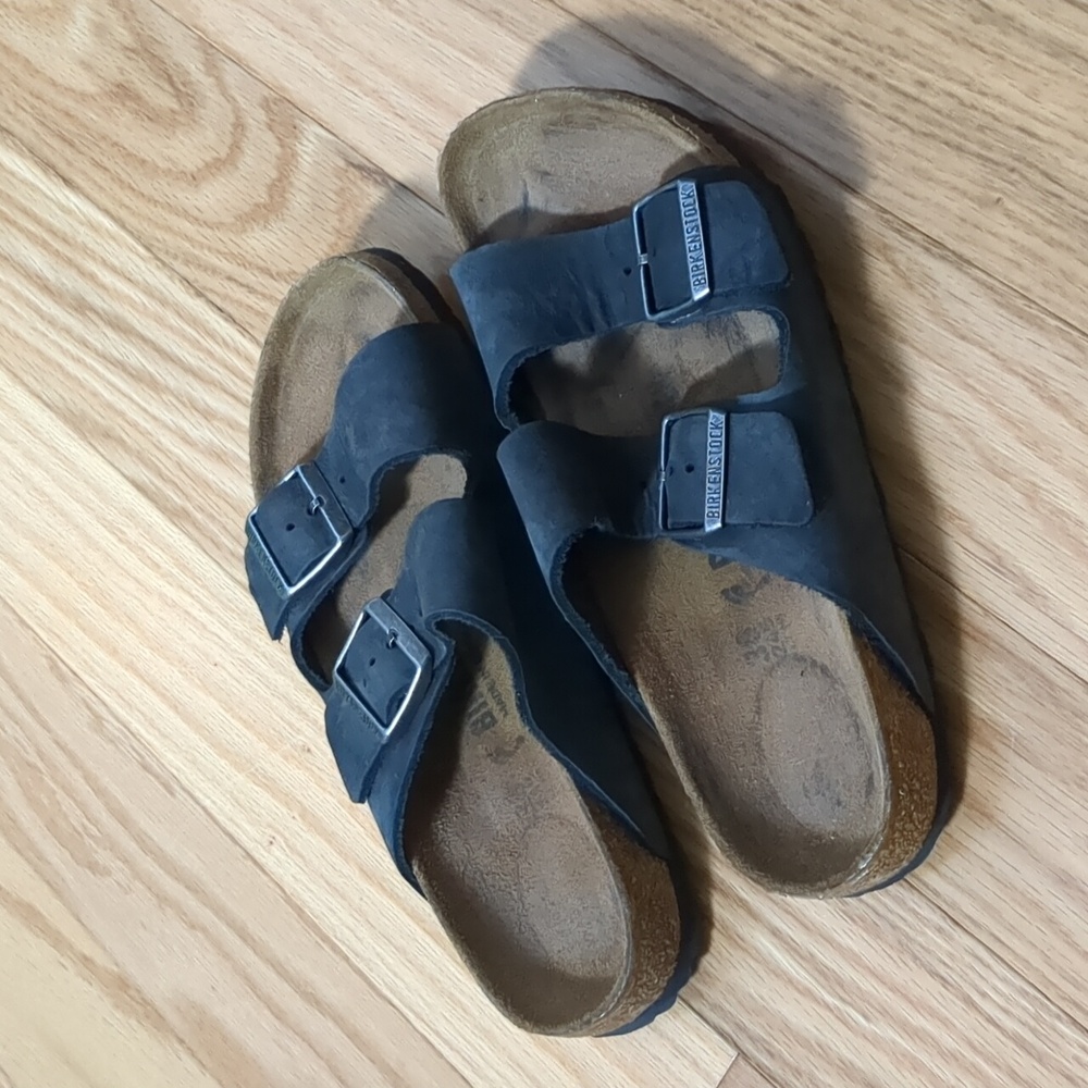 Birkenstock Oiled Leather Arizona Sandals 38 Narrow